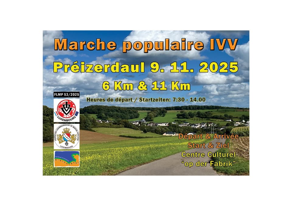 IVV Walking Tour Bettborn/Préizerdaul FLMP