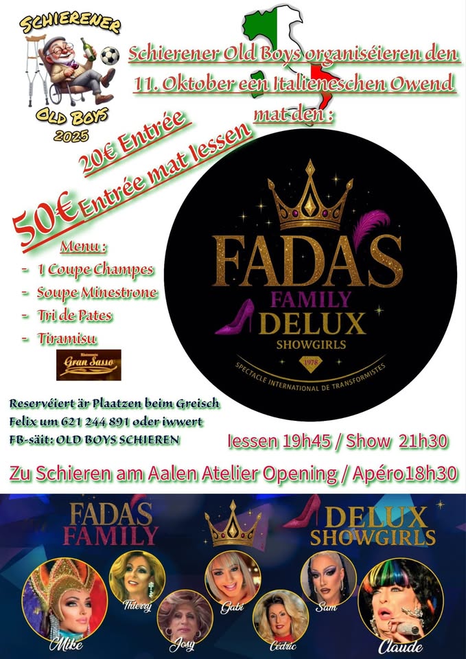Show Fada's Family Delux Showgirls - Italian Evening in Schieren
