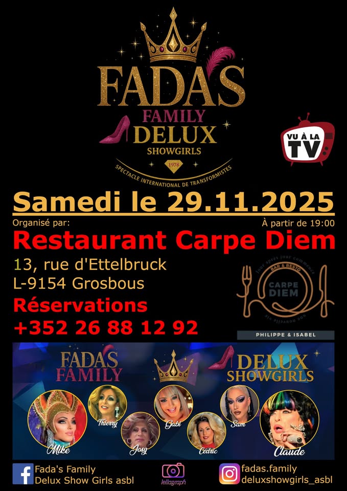 Fada's Family Delux Show Girls Show - Restaurant Carpe Diem Grosbous