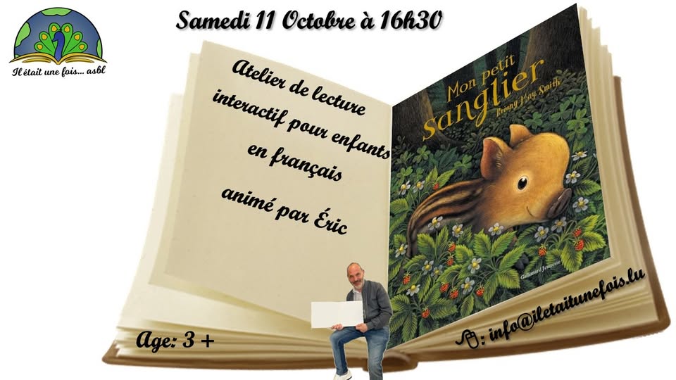 Interactive Reading Workshop for Children (3+) hosted by Éric