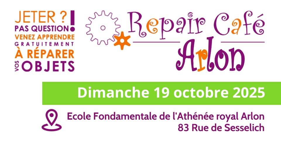 Repair Café d'octobre à Arlon