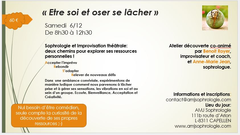 Atelier Improvisation Théâtrale et Sophrologie : Ose !