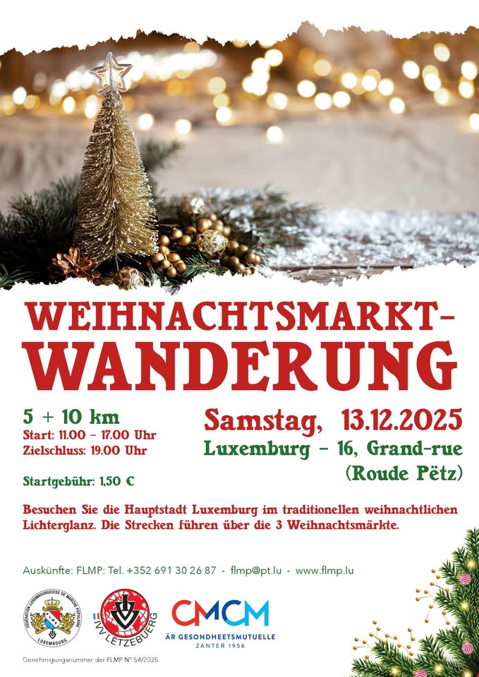 Marche de Noël IVV à Luxembourg - FLMP