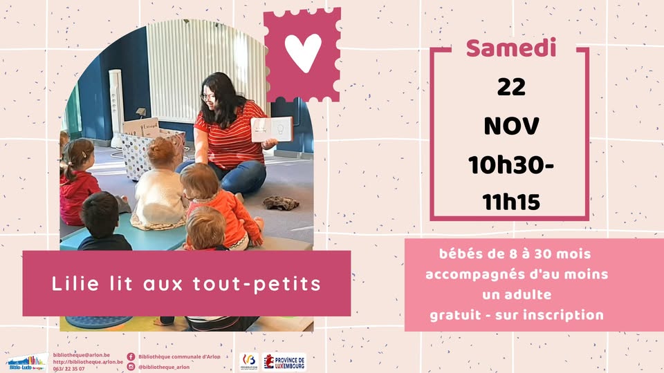 Lilie lit aux tout-petits - Novembre