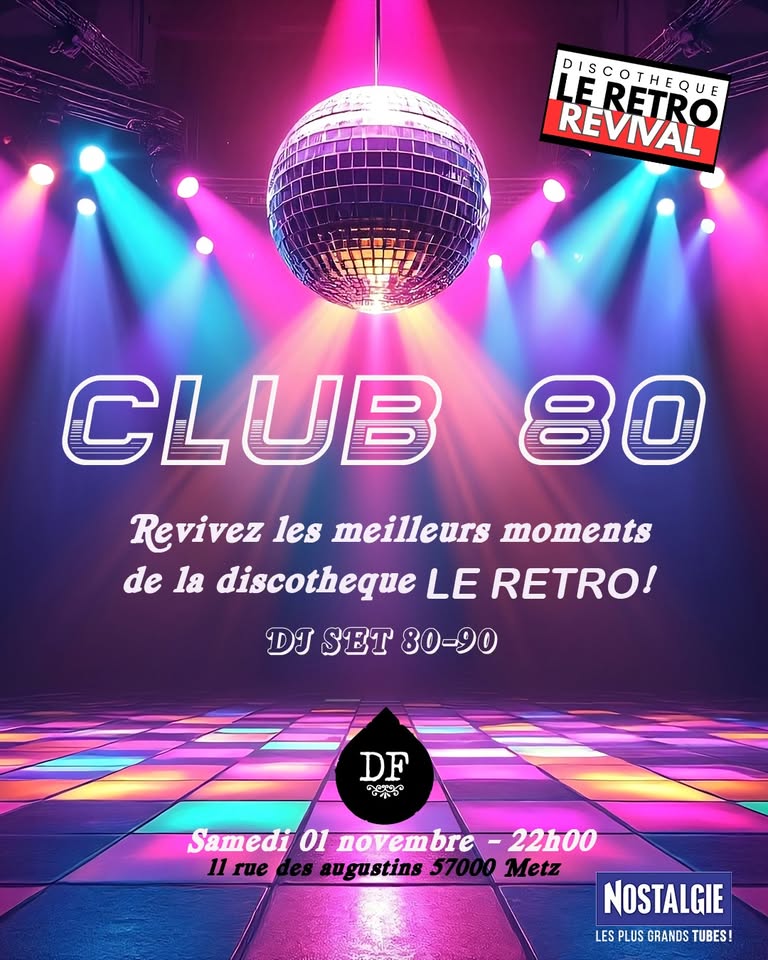 La Nuit des Générations — 80’s > 2000’s • La Douche Froide