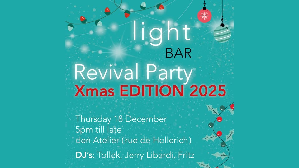 Light Bar Revival Party | Édition Noël 2025