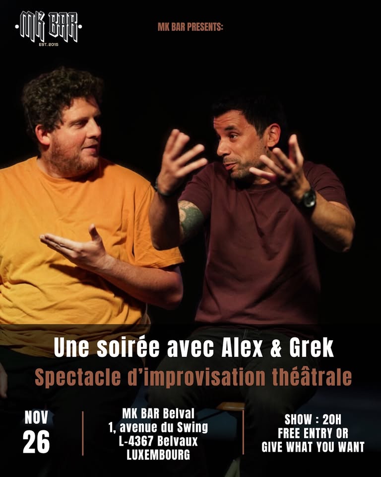 Une soirée avec Alex & Grek - Spectacle d'improvisation