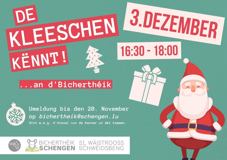 De Kleeschen Visits the Library