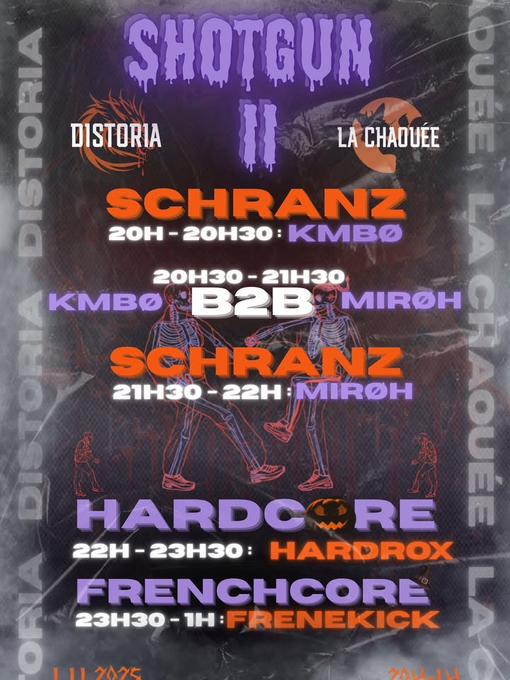 SHOTGUN – 2ème ÉDITION Schranz → Hardcore → Frenchcore