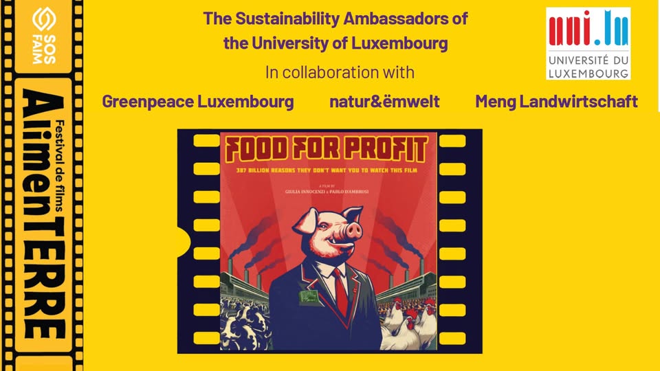 Projection du film 'Food for Profit' dans le cadre du Festival AlimenTerre