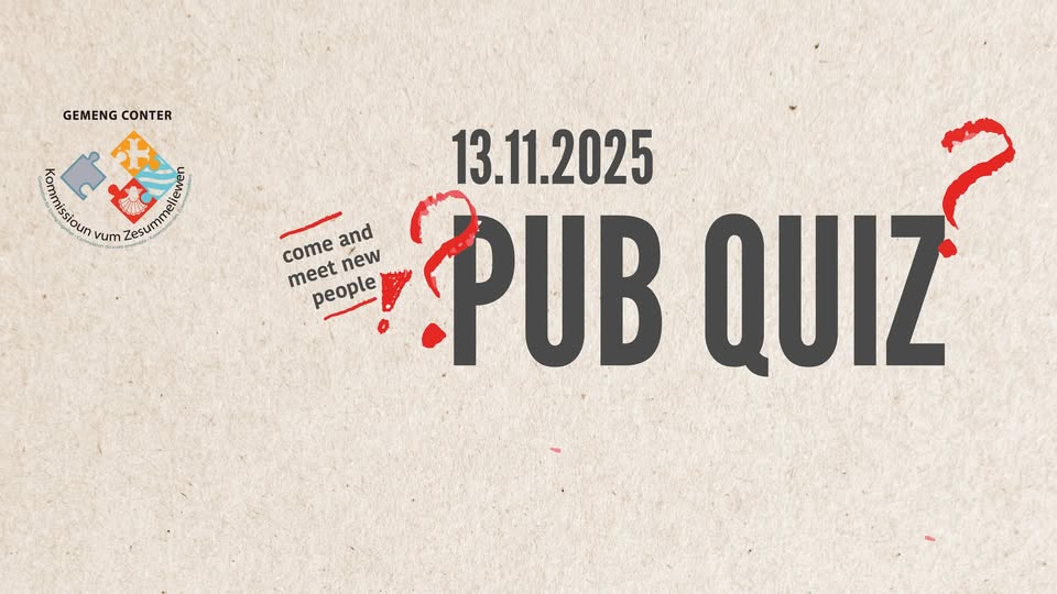 Pub Quiz | Gemeng Conter – Kommission du Vivre Ensemble