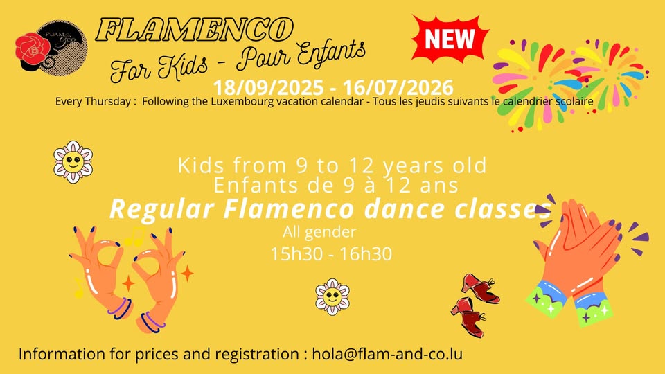 Flamenco pour enfants : de 9 à 12 ans