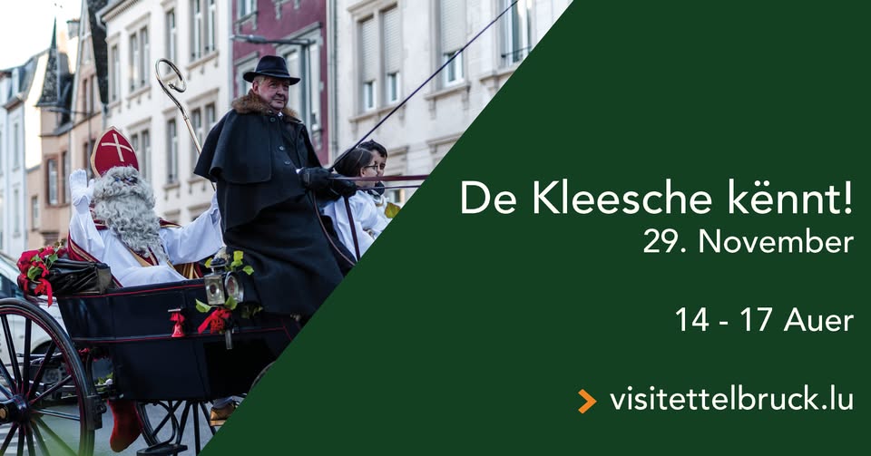 Saint-Nicolas arrive à Ettelbrück