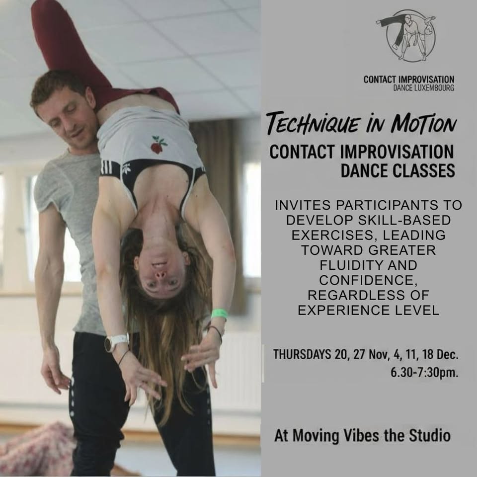 Contact Improvisation Dance Classes TECHNIQUE IN MOTION