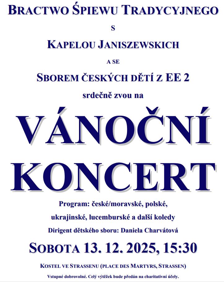 Concert de Noël - Bractwo Śpiewu Tradycyjnego avec Kapela Janiszewskich et Chœur des Enfants Tchèque