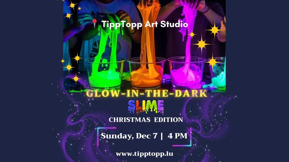 Atelier de slime phosphorescent - Édition Noël