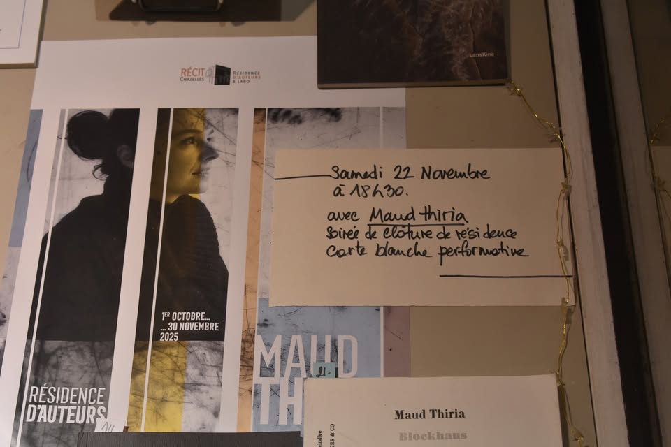 Carte Blanche and Reading by Maud Thiria