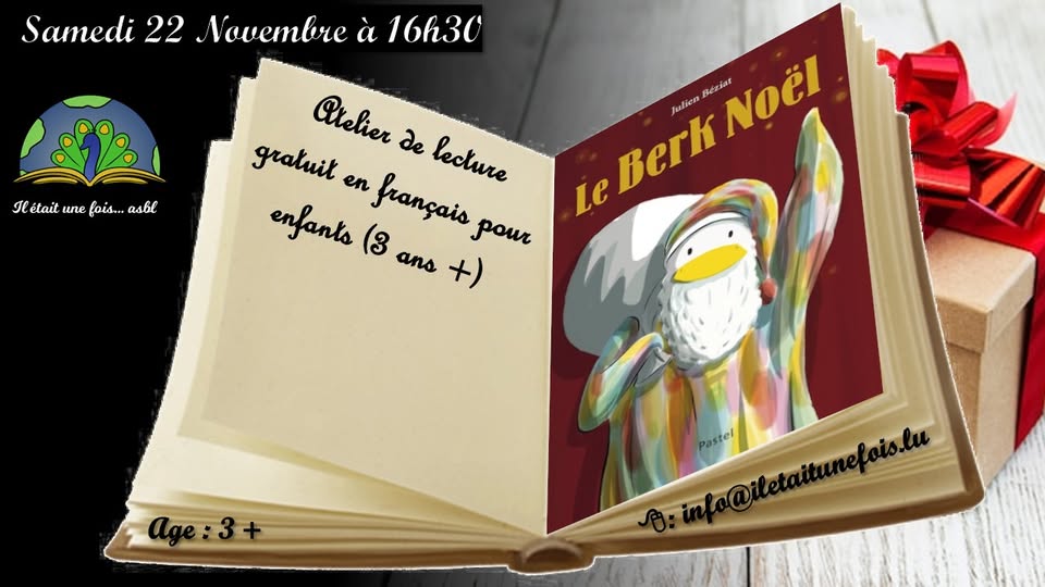 Interactive Reading Workshop for Children (3+) Led by Éric