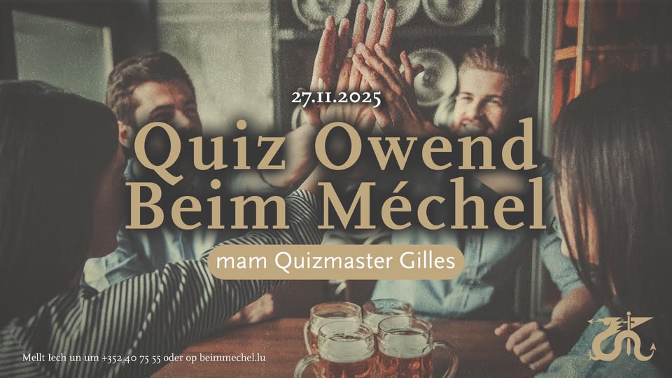 Soirée quiz chez Beim Méchel avec Gilles