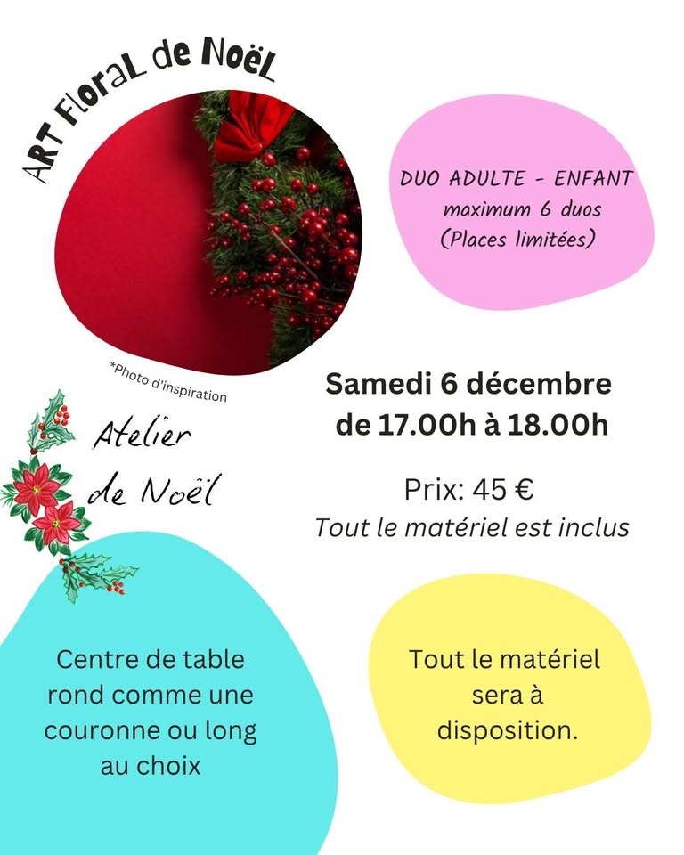 Art floral - Centre de table rond ou couronne