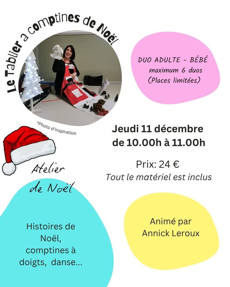 Le Tablier à comptines Noël