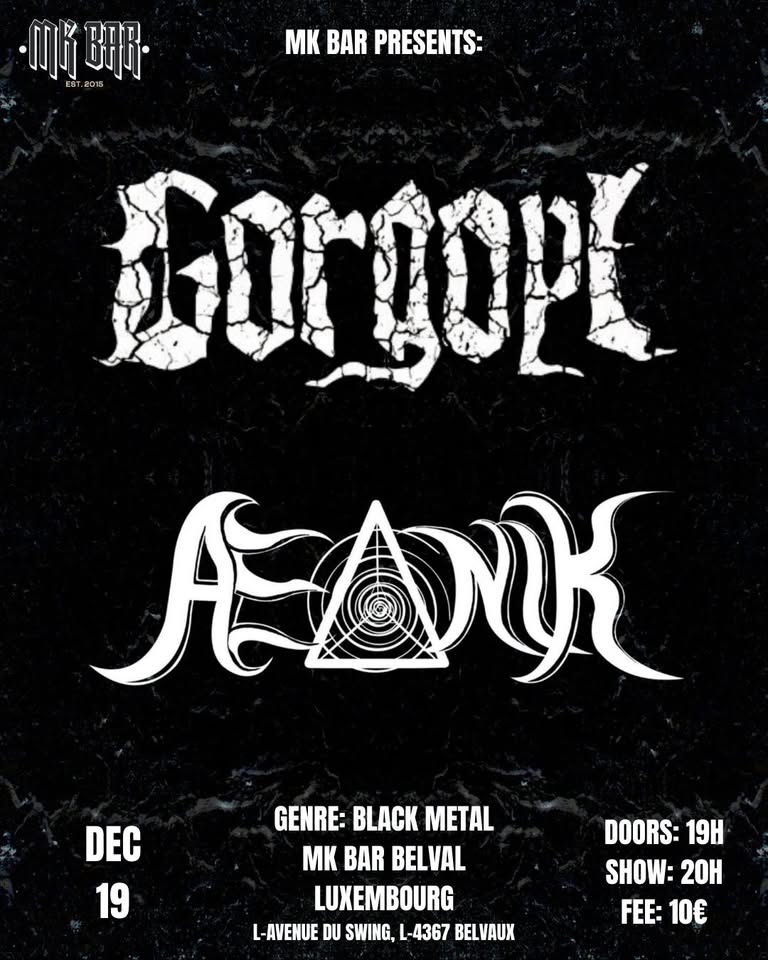 Spectacle de Black Metal : Aeonik & Gorgoyl