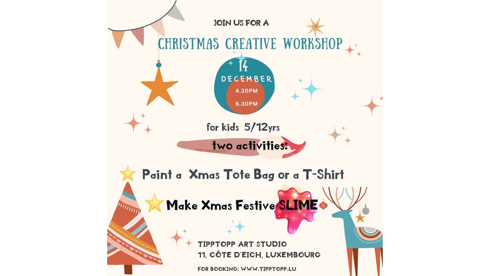 Atelier de création de Noël pour enfants