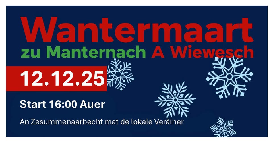 Marché d'hiver à Manternach