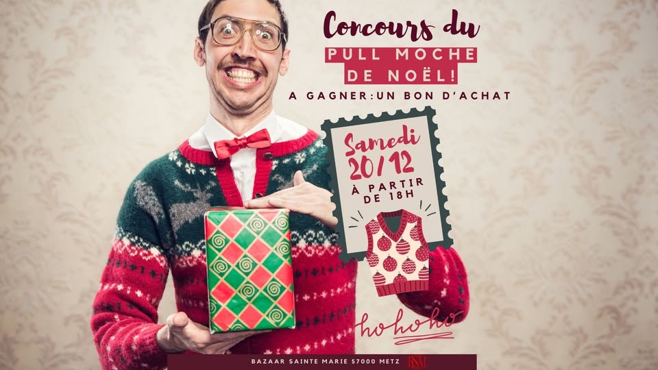 Concours du plus moche pull de Noël au BSM