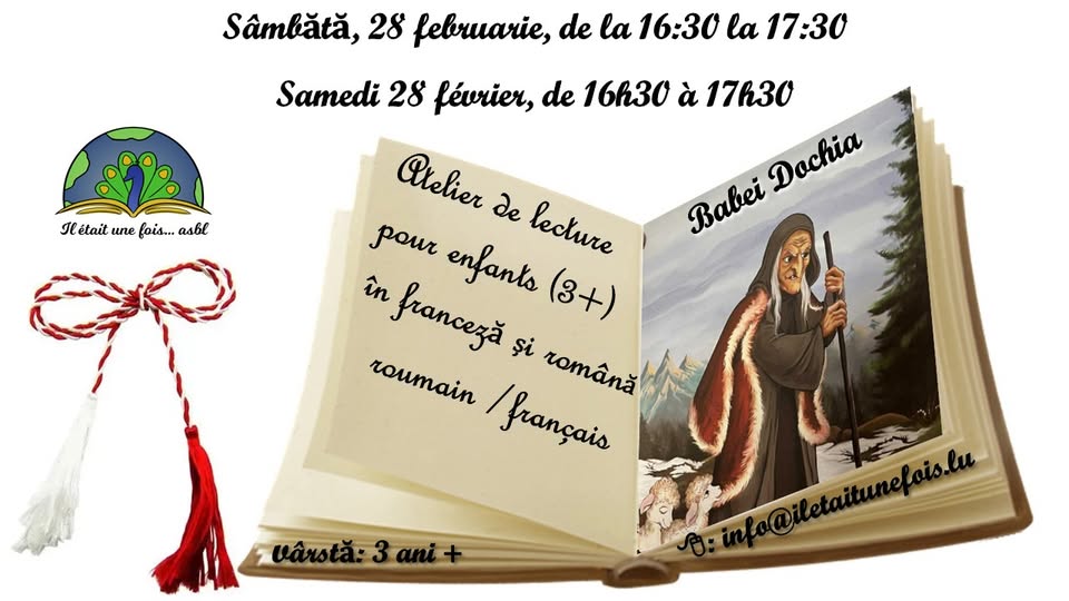 Interactive Bilingual Reading Workshop (French/Romanian) for Children (3+)