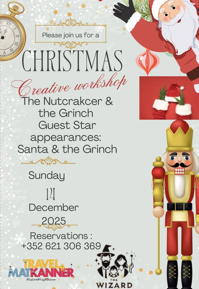 Atelier créatif de Noël – Casse-Noisette & Le Grinch