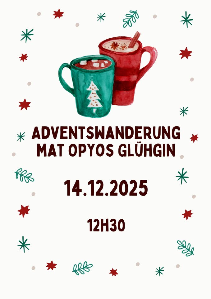 Randonnée de l'Avent avec Glühgin Opyos