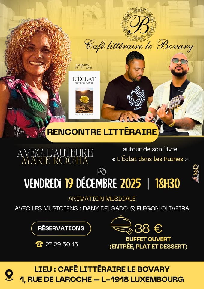 Literary evening with music featuring Marie Rocha