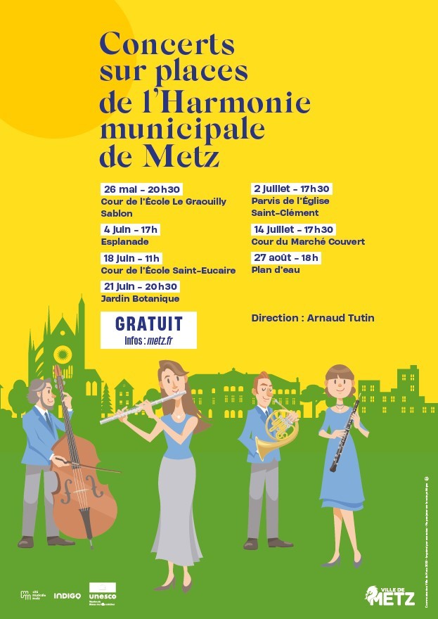 Fête Nationale: Concert de l'Harmonie municipale de Metz