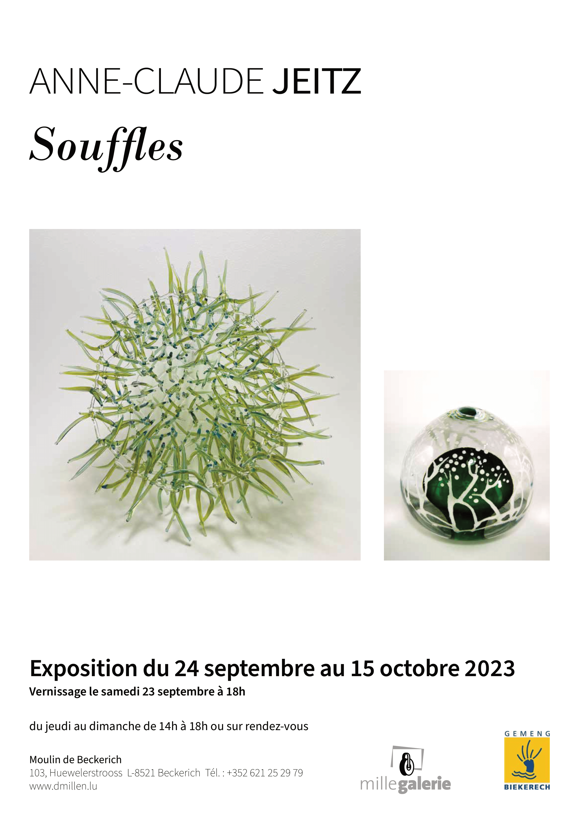 "souffles" -exposition de Anne-Claude jeitz