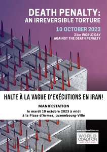 Veillée à l'occasion de la Journée internationale et européenne contre la peine de mort