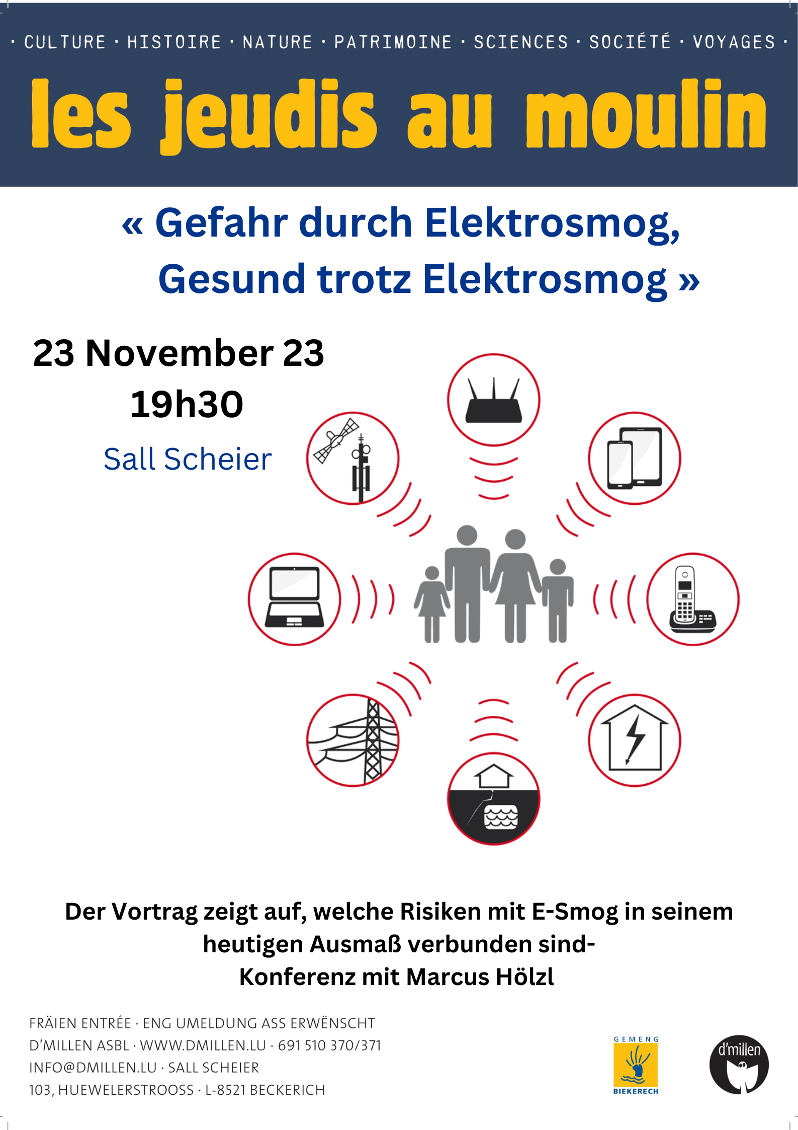 JAM - "Danger from electrosmog - healthy despite electrosmog": Conference with Marcus Hölzl