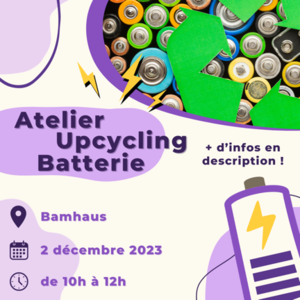 Atelier Batterie recyclée