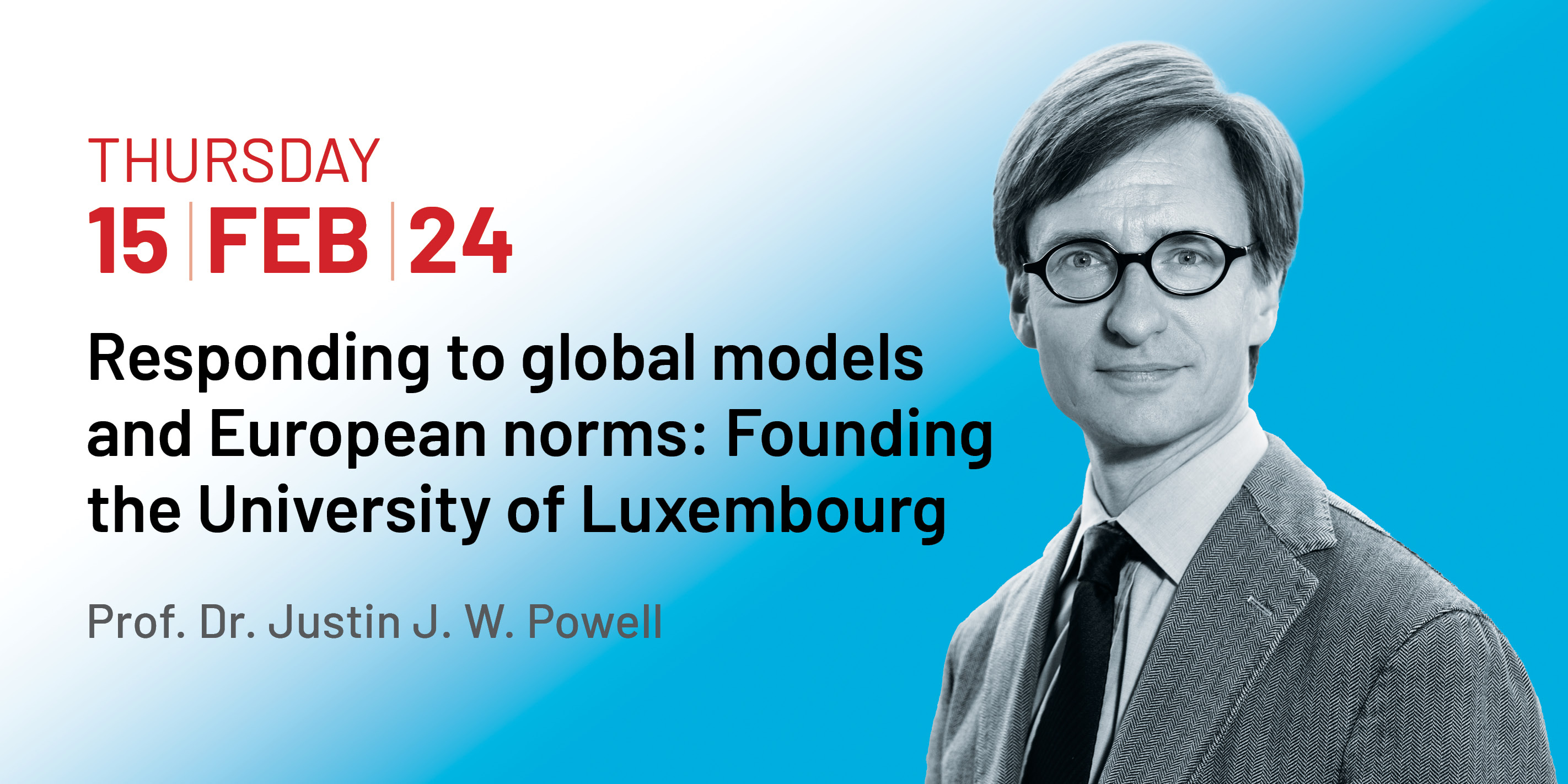 "Founding the University of Luxembourg" - Conférence en anglais