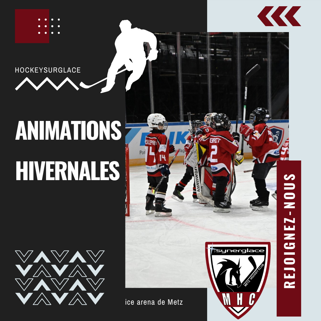 Animations hivernales hockey sur glace