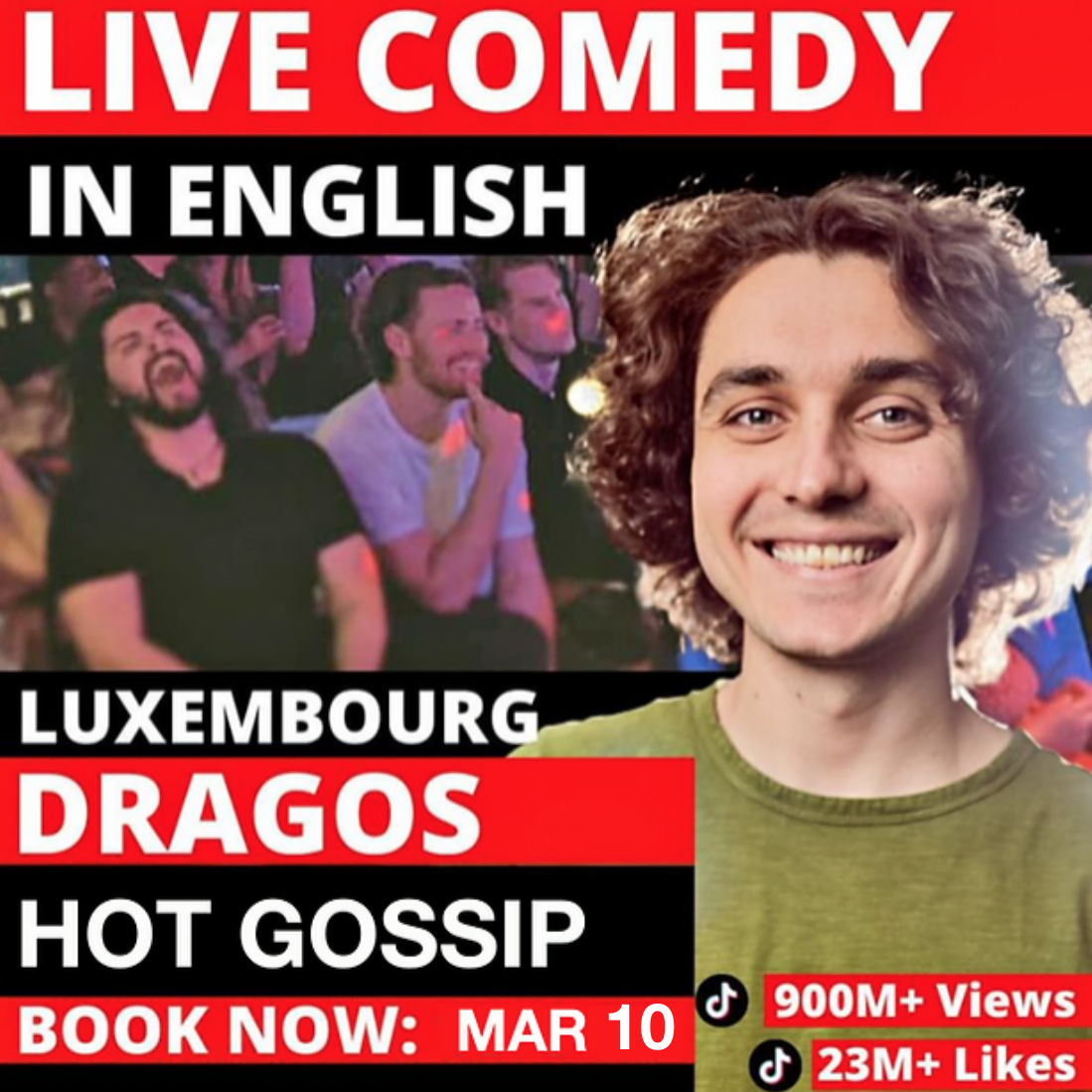 Dragos in Luxembourg - Hot gossip + Crowd work