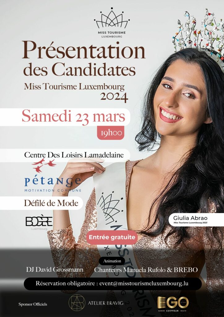Miss Tourism Luxembourg 2024: Presentation of the candidates