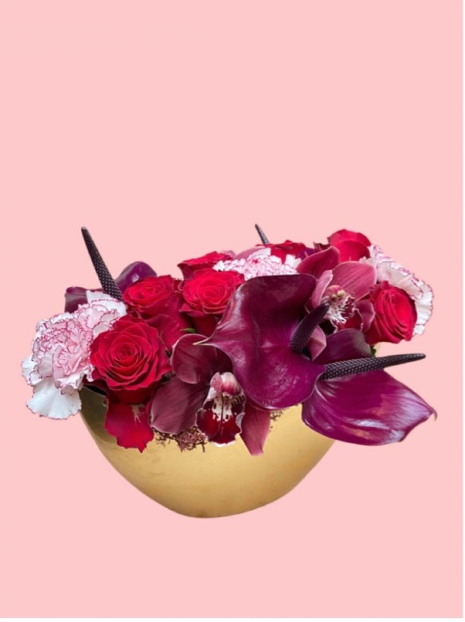 Arrangement floral pour la St Valentin