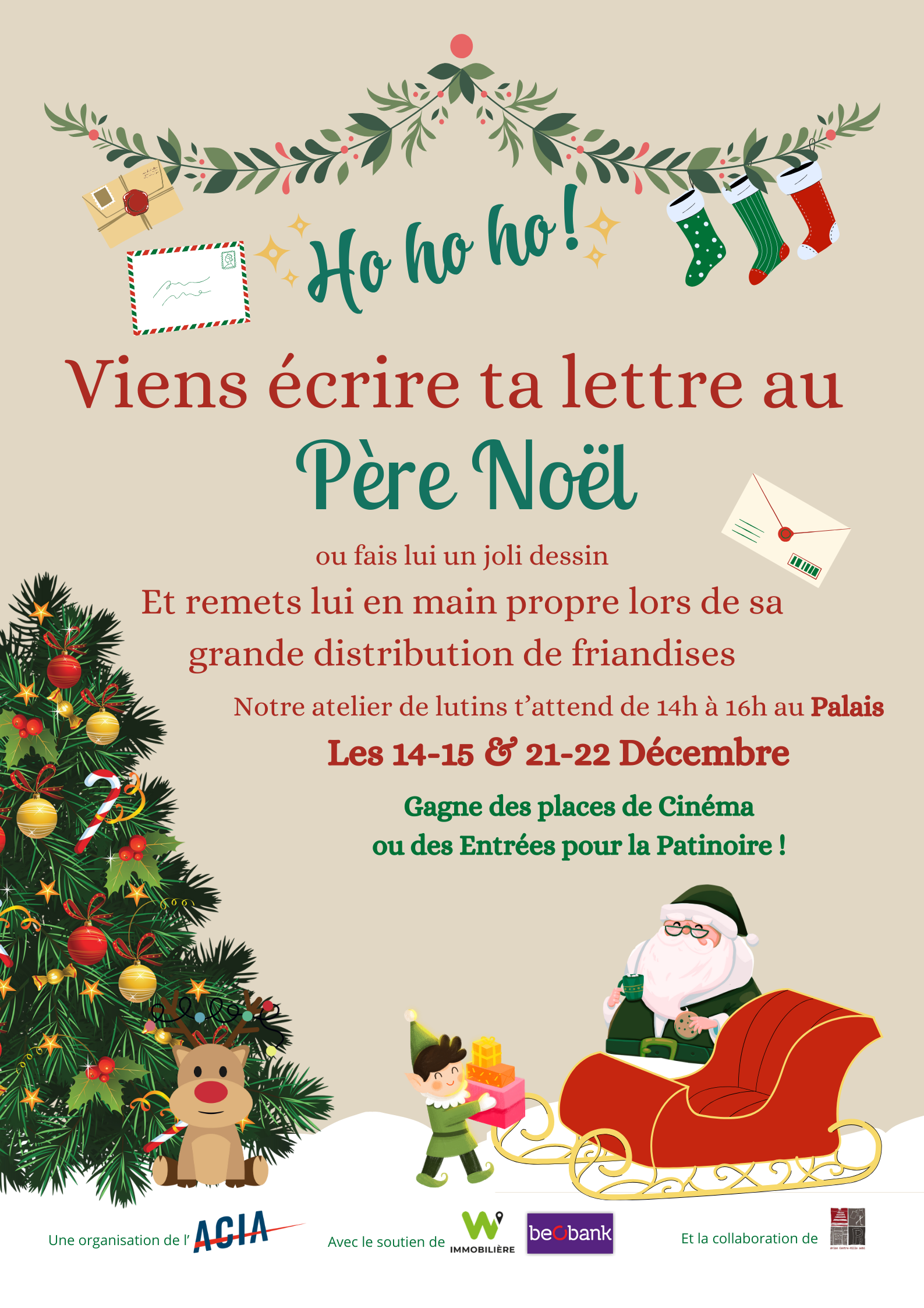 Come write your letter to Santa Claus!