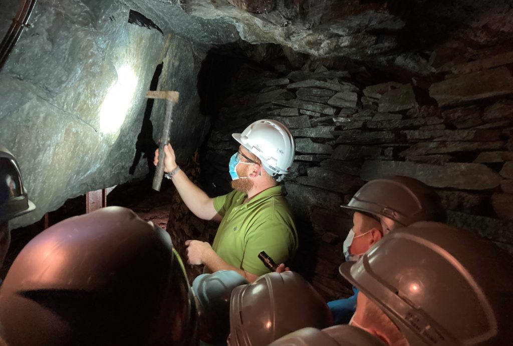 Visit of the underground galleries of Martelange