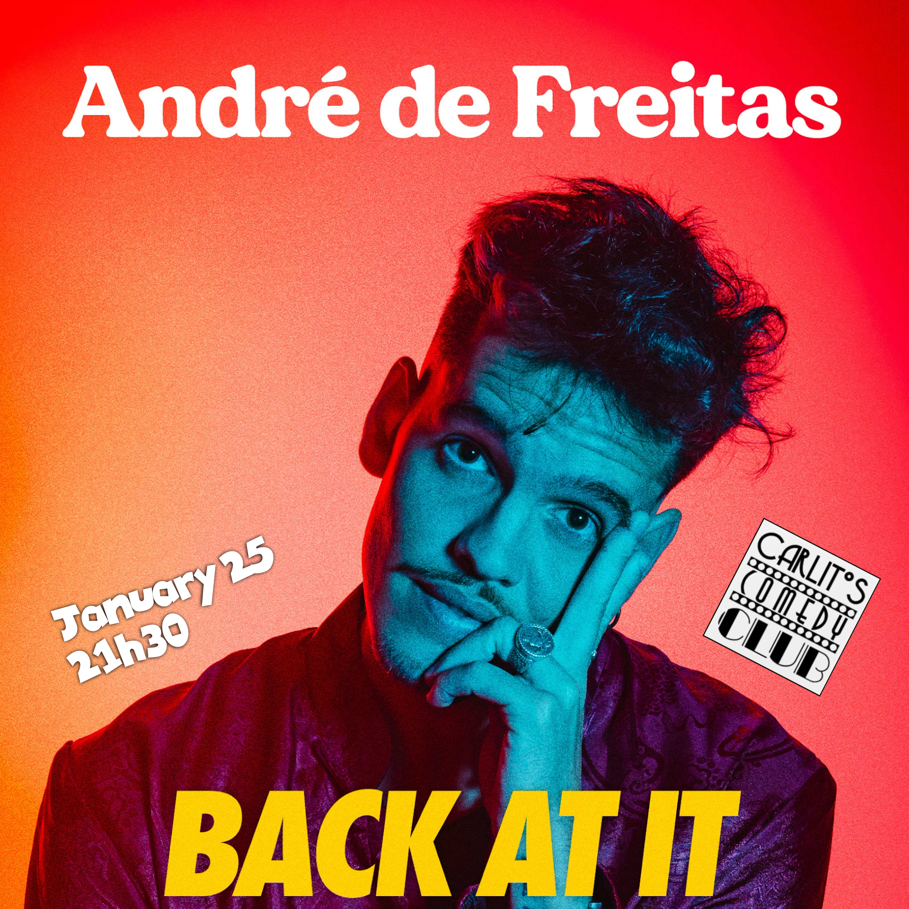 ANDRÉ DE FREITAS - Back At It - English Stand-up Comedy