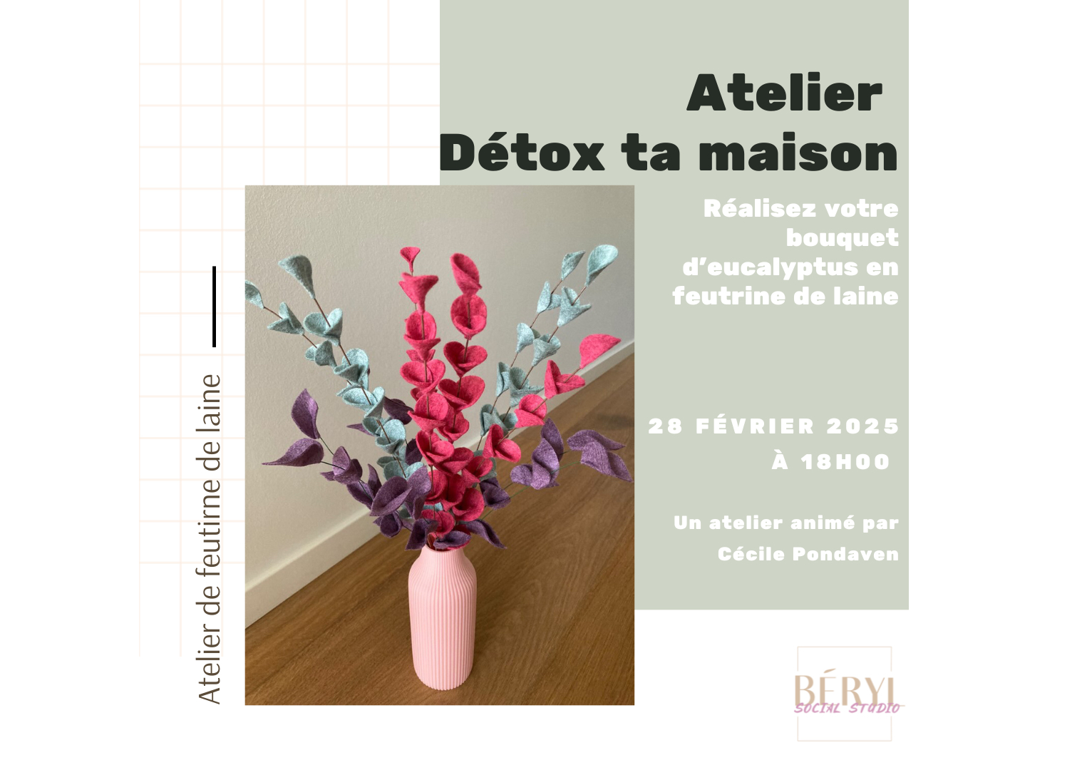 Atelier « Détox ta maison » avec Cécile Pondaven