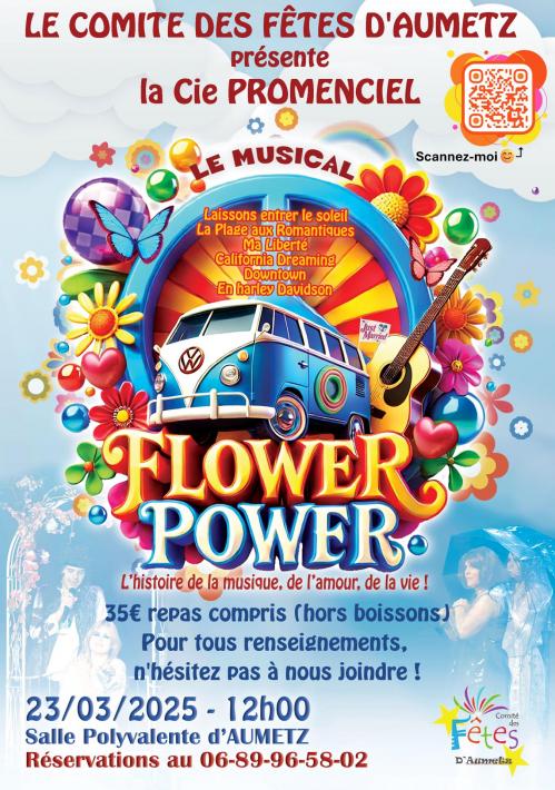 Repas spectacle Flower Power