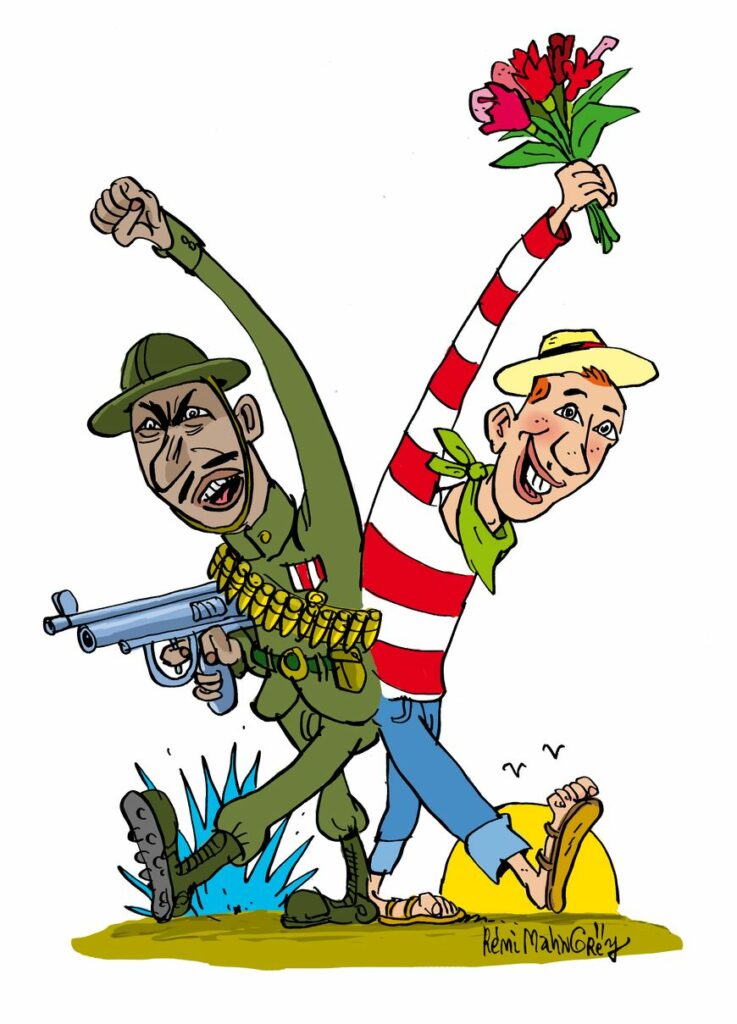 Press Drawing "Guerre et Paix"