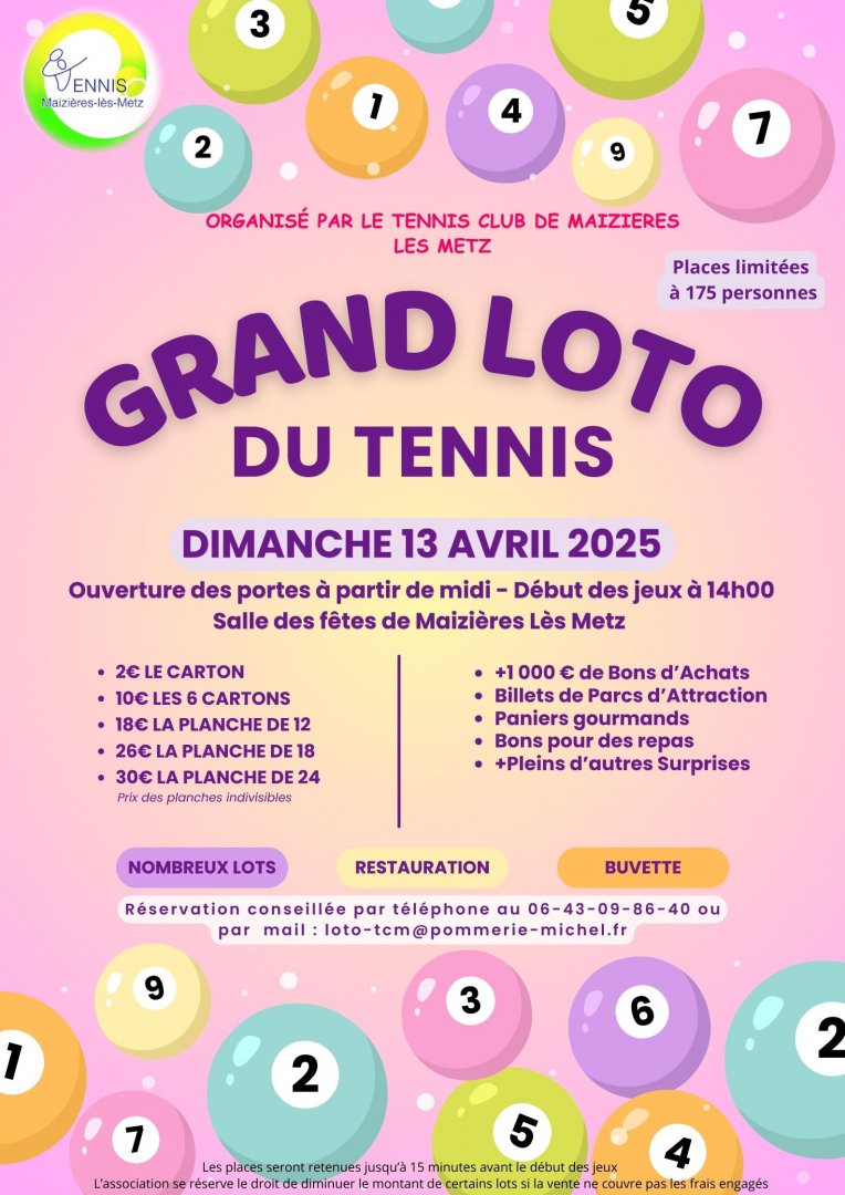 Grand loto du tennis